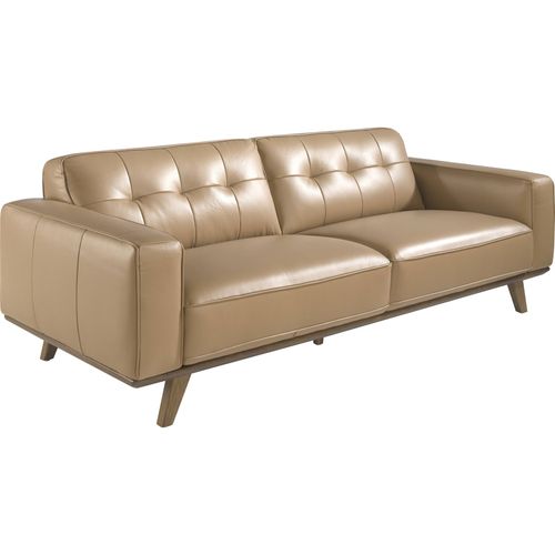 Canapé 3 Places En Cuir Beige Angel Cerda