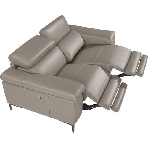 Canapé Design Relax En Cuir Gris Angel Cerda