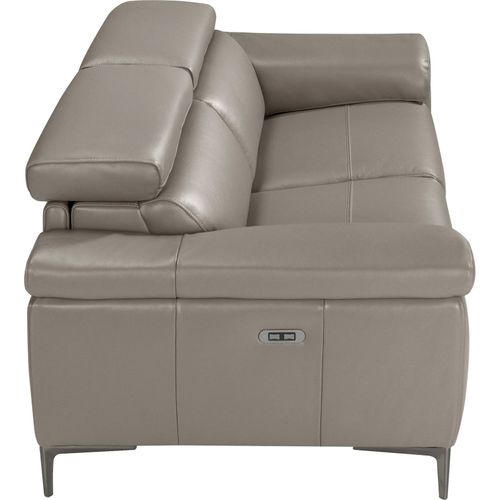 Canapé Design Relax En Cuir Gris Angel Cerda