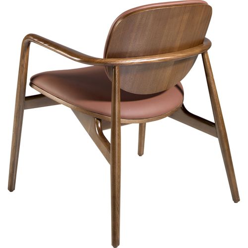 Chaise En Éco-cuir Marron Angel Cerda Silla