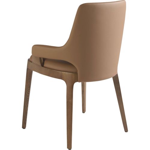 Chaise Design Marron Angel Cerda En Simili Cuir