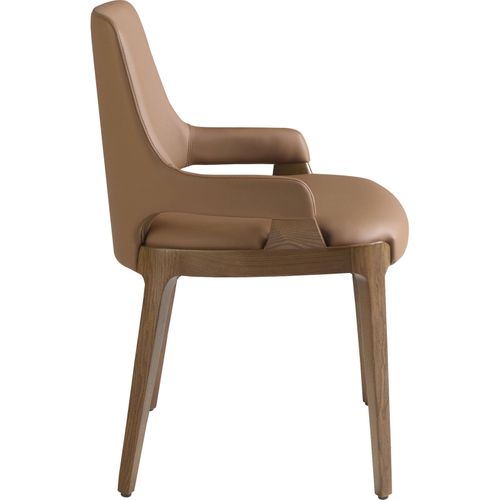 Chaise Design Marron Angel Cerda En Simili Cuir