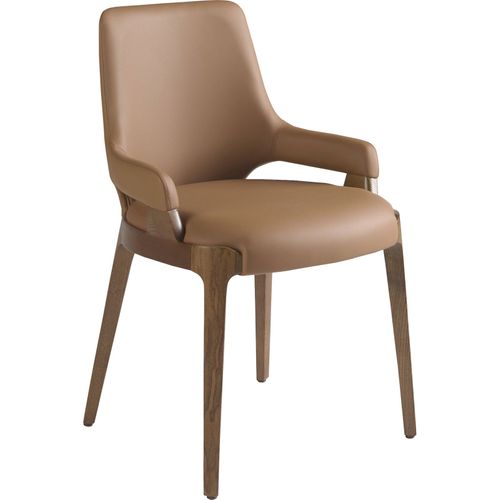 Chaise Design Marron Angel Cerda En Simili Cuir