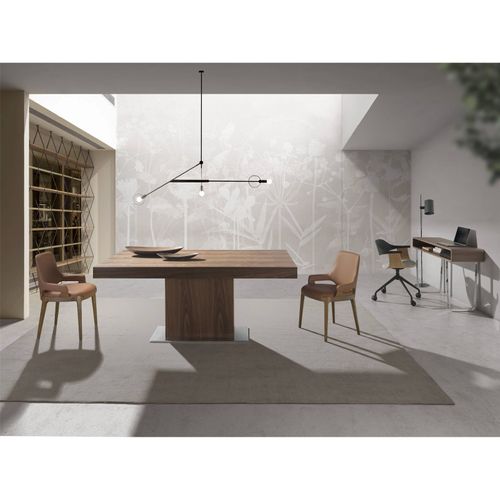 Chaise Design Marron Angel Cerda En Simili Cuir