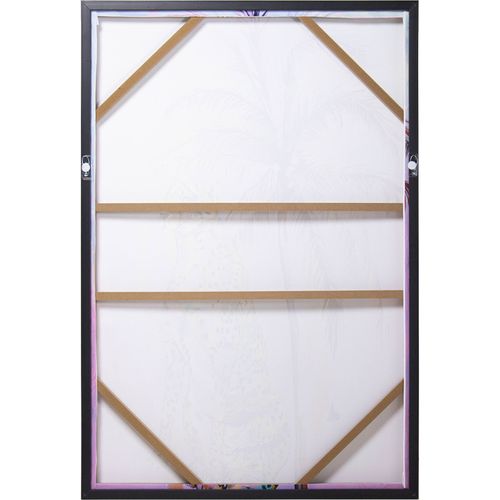 Tableau Portrait Siluetac Élégant En Bois Doré - 80 X 120 Cm