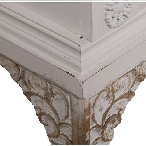 Meuble TV Bois Blanc Vieilli Élégance Sublimée