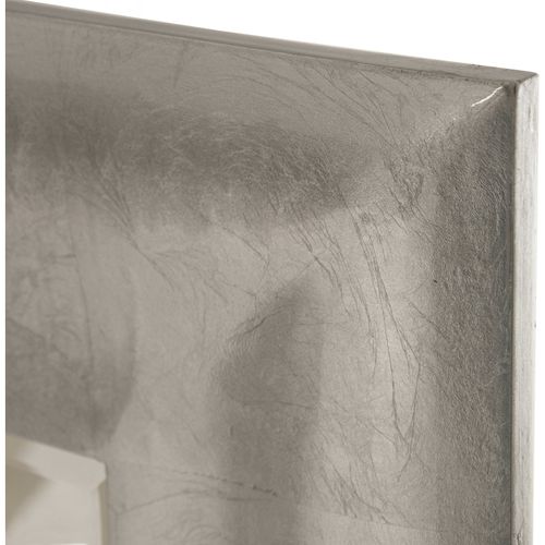 Miroir Élégant Finition Argent Pour Déco Moderne