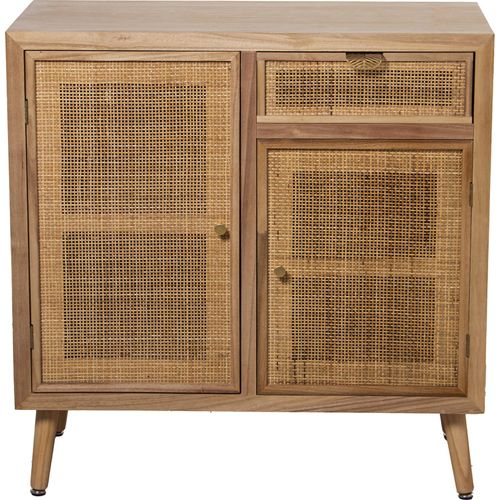 Bahut En Pin Avec Tiroir Rotin Pour Charme Intérieur