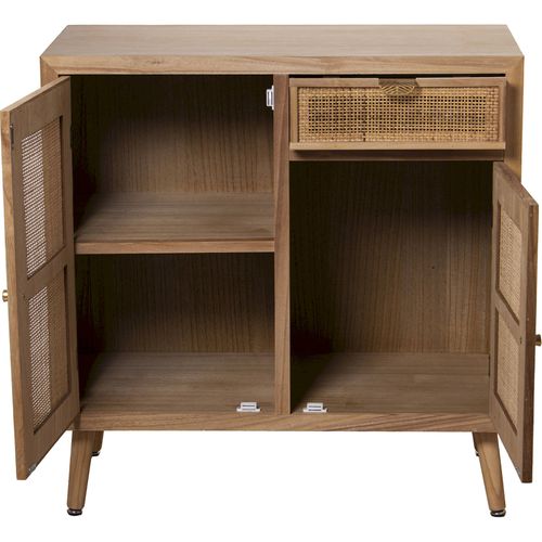 Bahut En Pin Avec Tiroir Rotin Pour Charme Intérieur