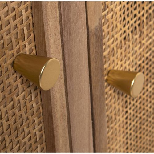 Bahut En Pin Avec Tiroir Rotin Pour Charme Intérieur