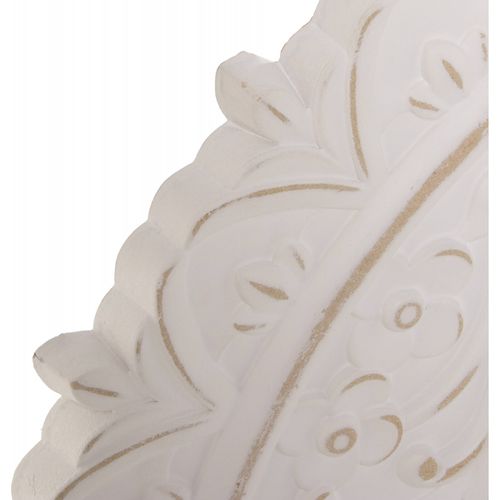 Miroir Élégant Bois Blanc Vieilli Pour Intérieurs Chics