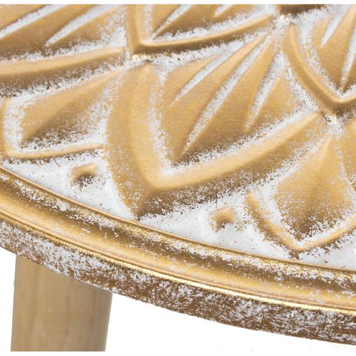 Table D'appoint Élégance Bois Blanc Naturel