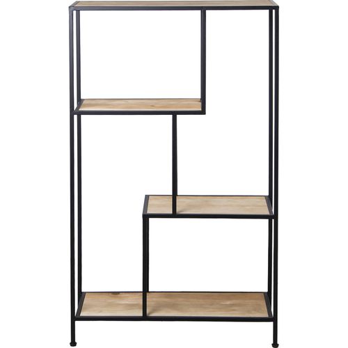 Etagère Élégante Bois Et Métal Pour Intérieur Chic