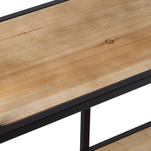 Etagère Élégante Bois Et Métal Pour Intérieur Chic