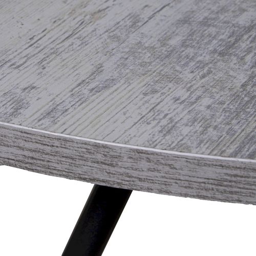 Table Basse Bicolore Bois Et Métal Élégante