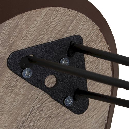 Table Gigogne Élégance Bois Naturel Et Pieds Métal