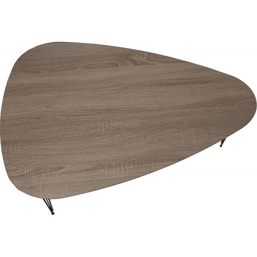 Table Gigogne Élégance Bois Naturel Et Pieds Métal