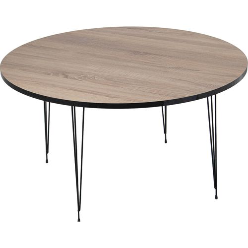 Table Basse Élégante Bois Et Métal Style Robuste