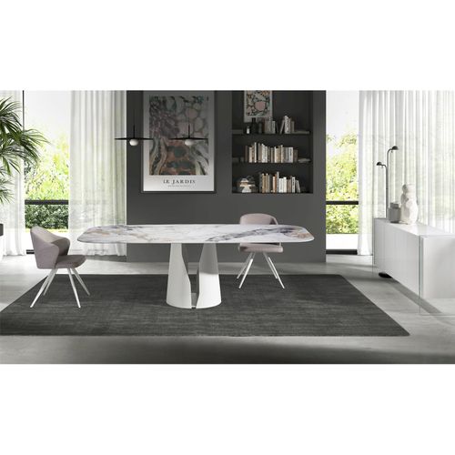 Table à Manger Design Angel Cerda En Marbre Blanc