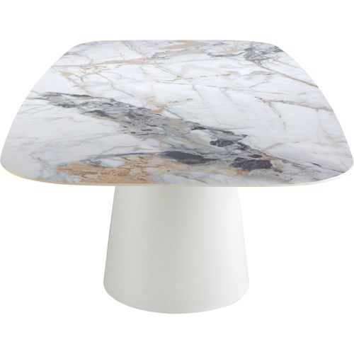 Table à Manger Design Angel Cerda En Marbre Blanc