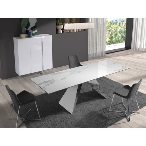 Table Repas Extensible En Marbre Porcelaine Angel Cerda