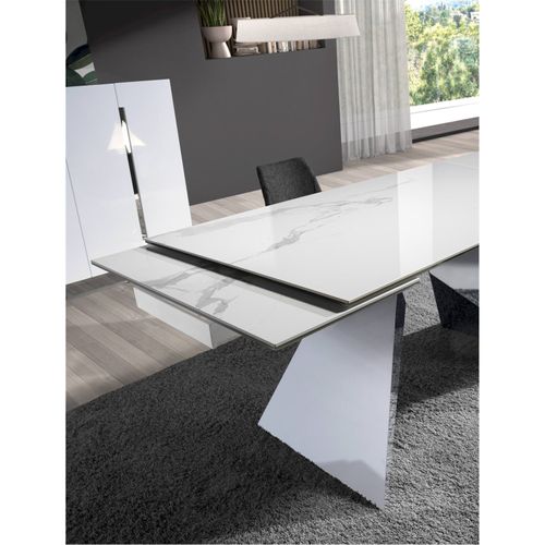 Table Repas Extensible En Marbre Porcelaine Angel Cerda