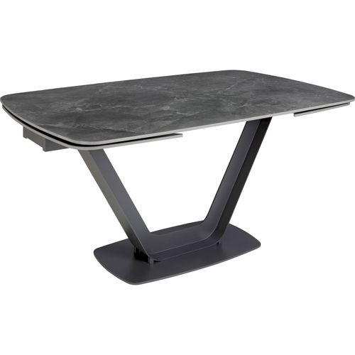 Table Extensible Angel Cerda Ovale En Marbre Noir