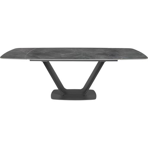 Table Extensible Angel Cerda Ovale En Marbre Noir