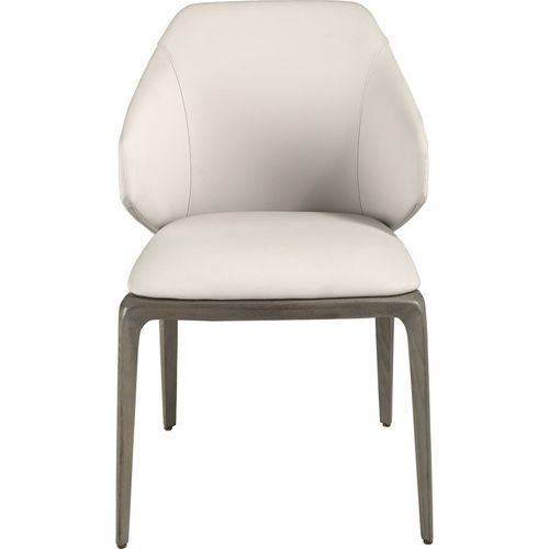 Chaise Design Crème Et Pieds Chêne Angel Cerda