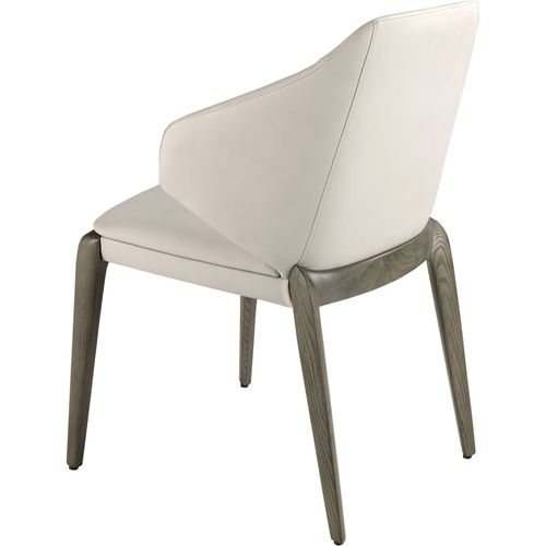 Chaise Design Crème Et Pieds Chêne Angel Cerda