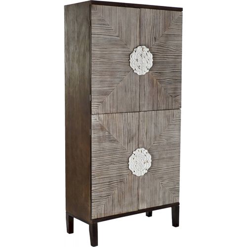 Armoire Rustique Épurée Effet Vieilli Unique