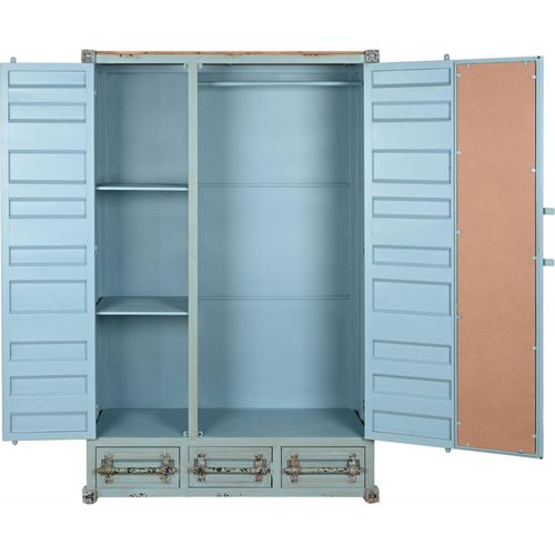 Armoire Turquoise Élégante Pour Rangement Industriel