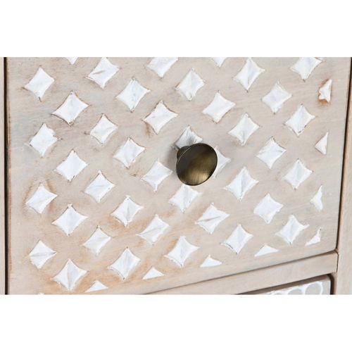 Buffet Bahut Bois Blanc Ciselé Pour Élégance Naturelle