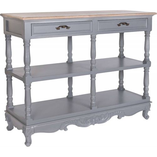 Buffet Élégance Paulownia Gris Pour Salon Raffiné