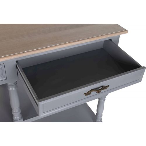 Buffet Élégance Paulownia Gris Pour Salon Raffiné