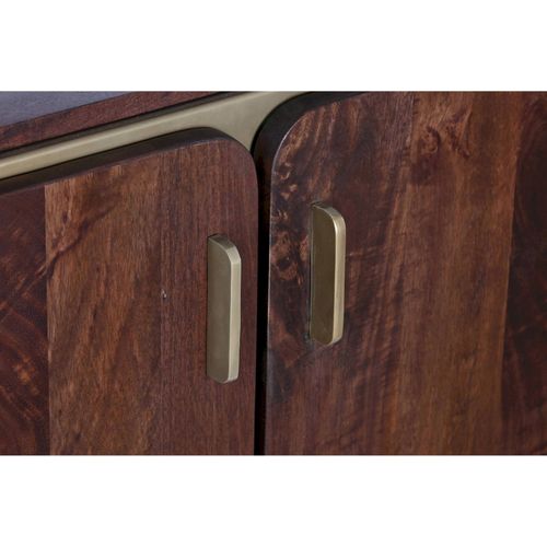 Buffet Bois Et Acier Chic Pour Intérieur Moderne