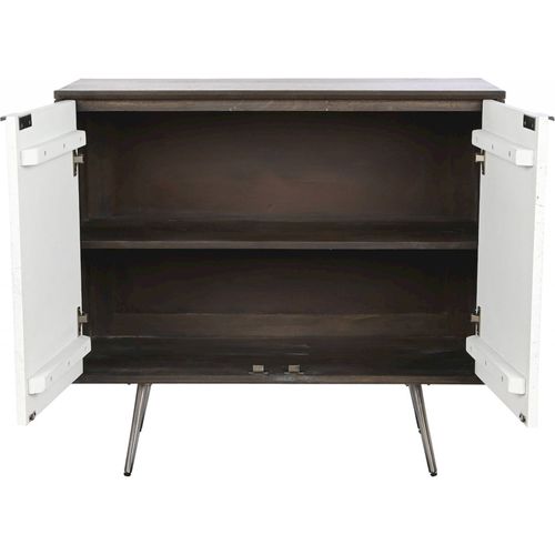 Buffet Bois Blanc Design Pour Salon Contemporain