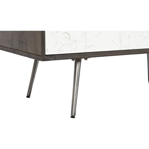 Buffet Bois Blanc Design Pour Salon Contemporain