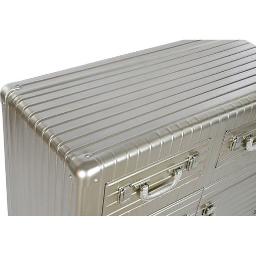 Buffet Contemporain Argenté Pour Élégance Moderne