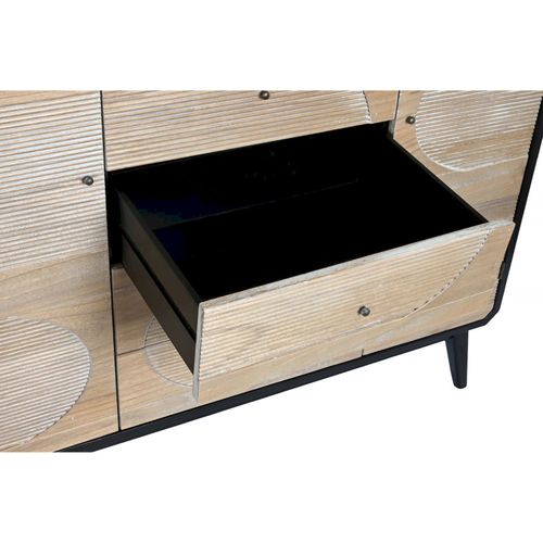 Buffet Élégant Bois Noir Pour Salon Tendance