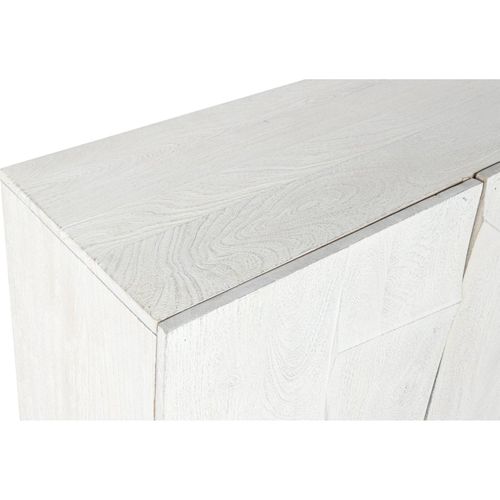 Buffet Élégant Crème En Manguier Pour Salon Chic