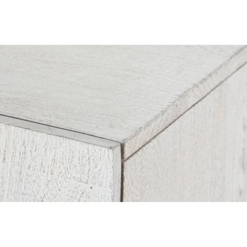 Buffet Élégant Crème En Manguier Pour Salon Chic