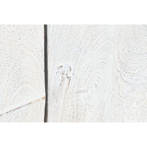 Buffet Élégant Crème En Manguier Pour Salon Chic