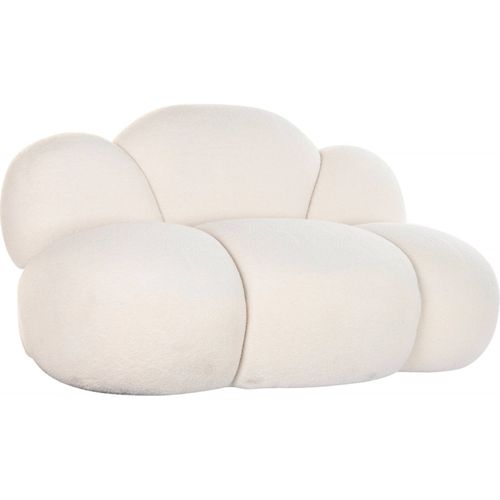 Canapé Fixe Confort Blanc En Polyester Élégant