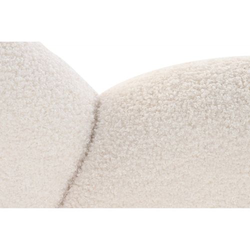 Canapé Fixe Confort Blanc En Polyester Élégant