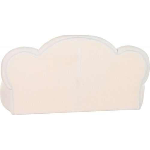 Canapé Fixe Confort Blanc En Polyester Élégant