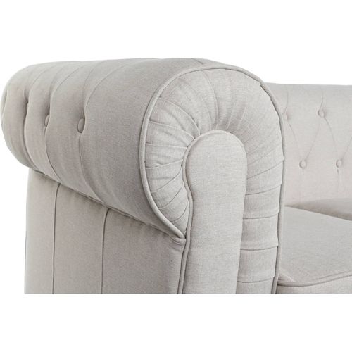 Canapé Fixe Chesterfield Crème Élégant Et Confort