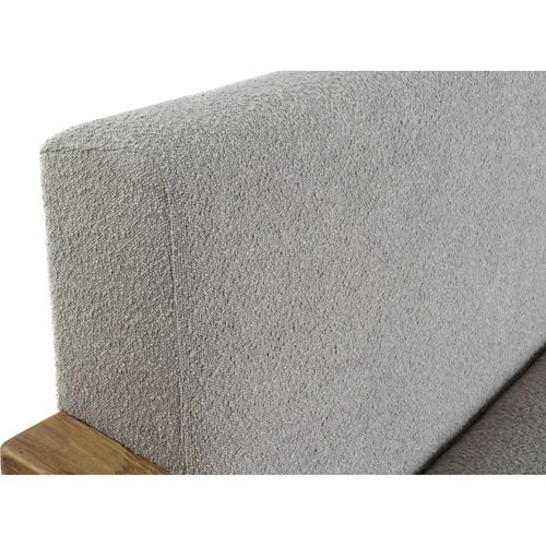 Canapé Fixe Écologique Gris En Bois Recyclé