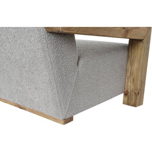 Canapé Fixe Écologique Gris En Bois Recyclé