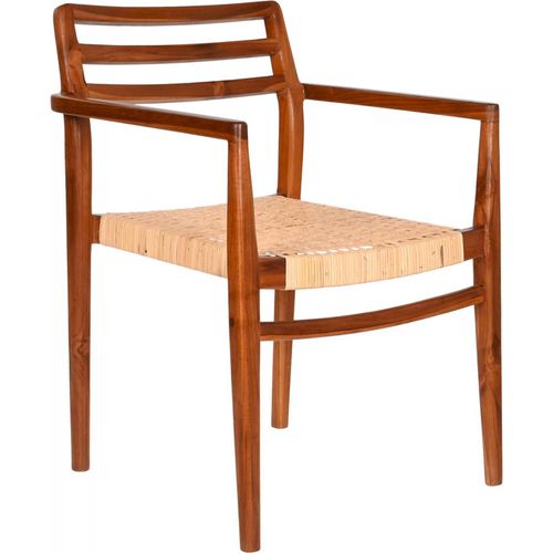 Chaise Cuisine Élégance Teck Et Rotin Épurée